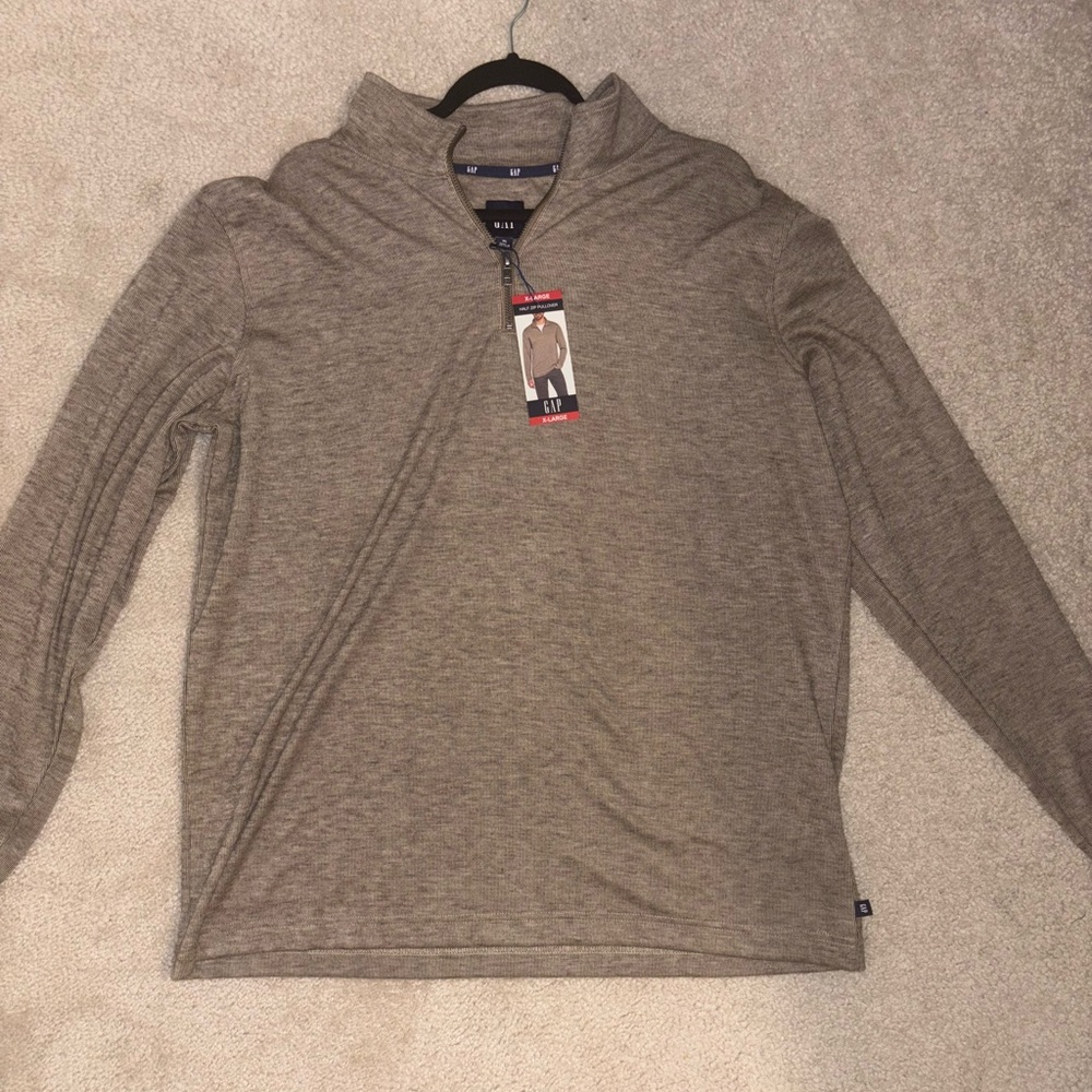 GAP Tan Long Sleeve Tee Soft Knit